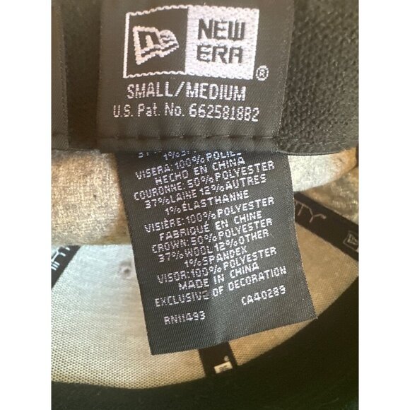 Chicago Bears New Era S/M Cap Gray & Navy Wool Blend - Picture 5 of 6